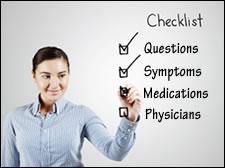 Woman with checklist